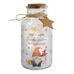 Personalised Autumn Gonk Design LED Light-Up Glass Jar - Image 3