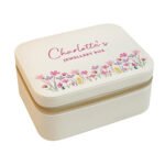 Personalised Floral Design Faux Leather Travel Jewellery Box - Image 7