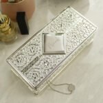 Personalised Name Only Antique Style Silver Plated Jewellery Box - Image 3