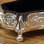 Personalised Name Only Small Antique Style Silver Finish Trinket Box - Image 3