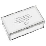 Personalised Any Message Heart Motif Mirrored Glass Jewellery Box - Image 5