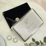 Personalised Floral Design Rectangular Silver Nickel Plated Jewellery Box - Image 2
