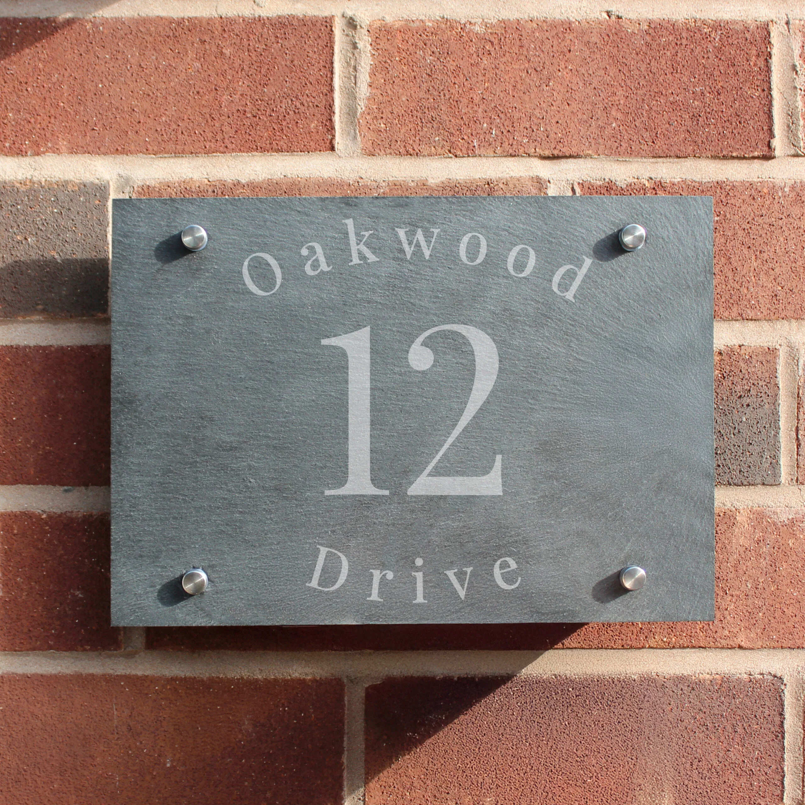 Personalised Any Message Slate House Sign - Image 1