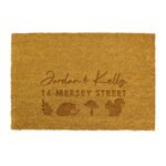 Personalised Autumn Design Rectangle Coir Indoor Doormat - Image 4
