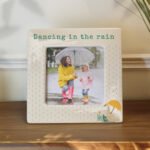 Personalised Puddle Duck Design 4x4 Ceramic Photo Frame