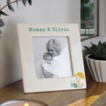 Personalised Puddle Duck Design 4x4 Ceramic Photo Frame - Image 2