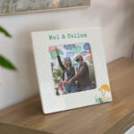Personalised Puddle Duck Design 4x4 Ceramic Photo Frame - Image 3