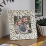 Personalised Leaf Print Design 4x4 Ceramic Photo Frame - Image 2