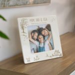 Personalised Cottagecore Design 4x4 Ceramic Photo Frame - Image 3