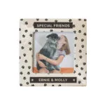Personalised Pet Paw Print Design 4x4 Ceramic Photo Frame - Image 4