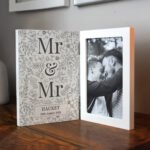 Personalised Wedding/Anniversary Wooden Hinged 4x6 Portrait Photo Frame