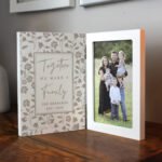Personalised 'Together We Make A Family' Wooden Hinged 4x6 Portrait Photo Frame