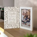 Personalised 'Together We Make A Family' Wooden Hinged 4x6 Portrait Photo Frame - Image 2
