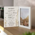 Personalised 'A Good Friend Knows All Your Stories' Wooden Hinged 4x6 Portrait Photo Frame - Image 2