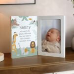 Personalised Animals Design Wooden Hinged 4x6 Portrait Photo Frame - Image 3