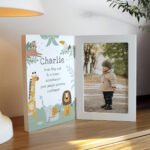 Personalised Animals Design Wooden Hinged 4x6 Portrait Photo Frame - Image 4
