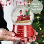 Personalised Any Message Musical 'Jingle Bells' Santa Snow Globe - Image 2
