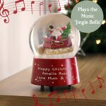Personalised Any Message Musical 'Jingle Bells' Santa Snow Globe - Image 4