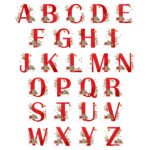 Personalised Big Initial & Name Holly Design Christmas Ceramic Mug - Image 4