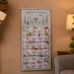 Personalised Children's Polar Bear Design Grey Felt Christmas Advent Calendar - Image 4