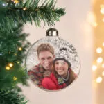 Personalised Photo Upload Glass Christmas Bauble - Image 4