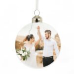 Personalised Photo Upload Glass Christmas Bauble - Image 5