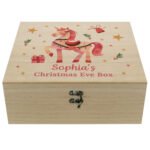 Personalised Unicorn Design Large Wooden Christmas Eve Box - Image 5