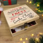 Personalised Children's 'Special Delivery' Large Wooden Christmas Eve Box - Image 3