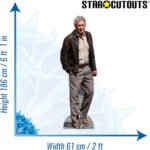 Harrison Ford 'Leather Jacket' (American Actor) Lifesize + Mini Cardboard Cutout - Image 3