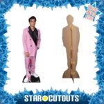 Asher Angel 'Pink Suit' (American Actor) Lifesize + Mini Cardboard Cutout - Image 2
