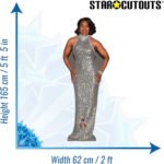 Angela Bassett 'Silver Dress' (American Actress) Lifesize + Mini Cardboard Cutout - Image 3