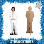 Evan Peters 'Wig & Moustache' (American Actor) Lifesize + Mini Cardboard Cutout - Image 2