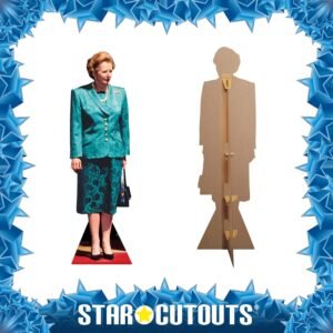 CS383 Margaret Thatcher (1979-1990 British Prime Minister) Lifesize + Mini Cardboard Cutout Frame