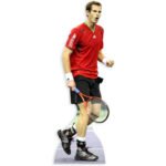Sir Andy Murray 'On Court' (British Former Tennis Player) Lifesize Cardboard Cutout