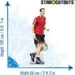 Sir Andy Murray 'On Court' (British Former Tennis Player) Lifesize Cardboard Cutout - Image 3