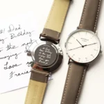 Architect London Zephyr Men's Minimalist Own Handwriting Watch With Urban Grey Leather Strap - Image 2
