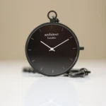 Architect London Own Handwriting Black Modern Pocket Watch - Image 4