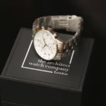 Swiss Made Architect London Men's Endeavour Own Handwriting White Face Watch With Silver Strap - Image 4