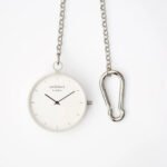 Architect London Modern Font Engraving Silver Modern Pocket Watch - Image 4