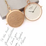 Architect London Own Handwriting Rose Gold Modern Pocket Watch