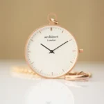 Architect London Own Handwriting Rose Gold Modern Pocket Watch - Image 3