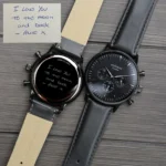 Architect London Men's Motivator Own Handwriting Black Face Watch With Black Leather Strap - Image 4