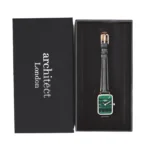 Architect London Lille Ladies Own Handwriting Pine Green Face Watch With Black Leather Strap - Image 4