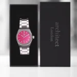 Wave by Architect London Men's Handcrafted Stainless Steel Watch (Blush Ripple) - Image 2