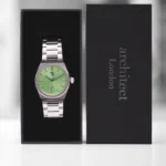 Wave by Architect London Men's Handcrafted Stainless Steel Watch (Lime Surge) - Image 2