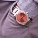 Wave by Architect London Men's Handcrafted Stainless Steel Watch (Peach Breeze) - Image 5