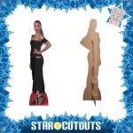 Zoe Saldaña 'Black Dress' (American Actress) Lifesize + Mini Cardboard Cutout / Standee - Image 2