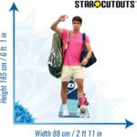 Carlos Alcaraz 'Pink Shirt' (Spanish Tennis Player) Lifesize + Mini Cardboard Cutout / Standee - Image 3