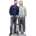 David Tennant & Michael Sheen (Scottish Actor/Welsh Actor) Lifesize + Mini Cardboard Cutout / Standee