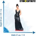 Deepika Padukone ‘Black Dress’ (Indian Actress) Mini Cardboard Cutout / Standee - Image 3